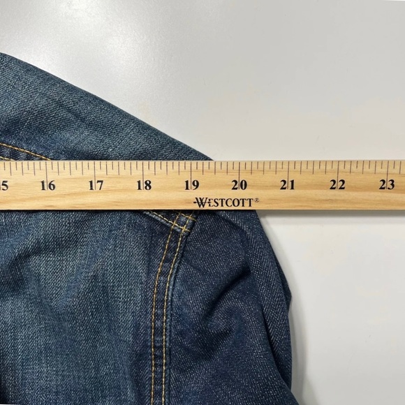 Vintage Levi's Easy Rider Dark / Mid Wash Denim Jean Jacket Large Y2K 70550-0496 - Picture 7 of 13